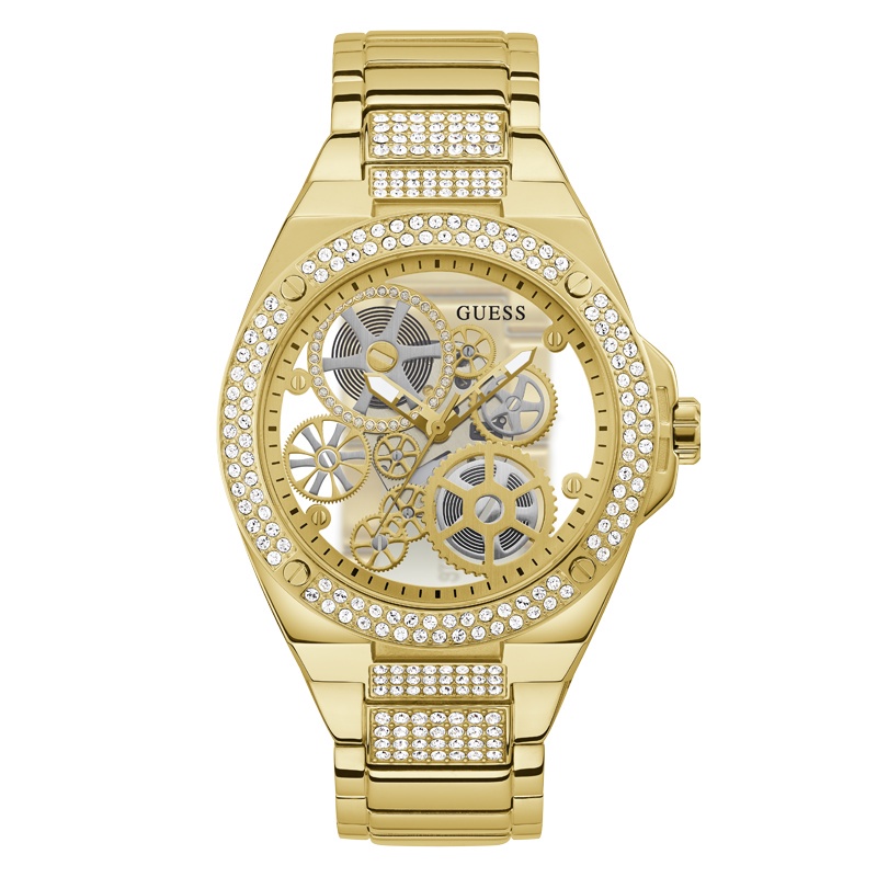 Guess Gents Watch Gold BIG REVEAL - GW0323G2