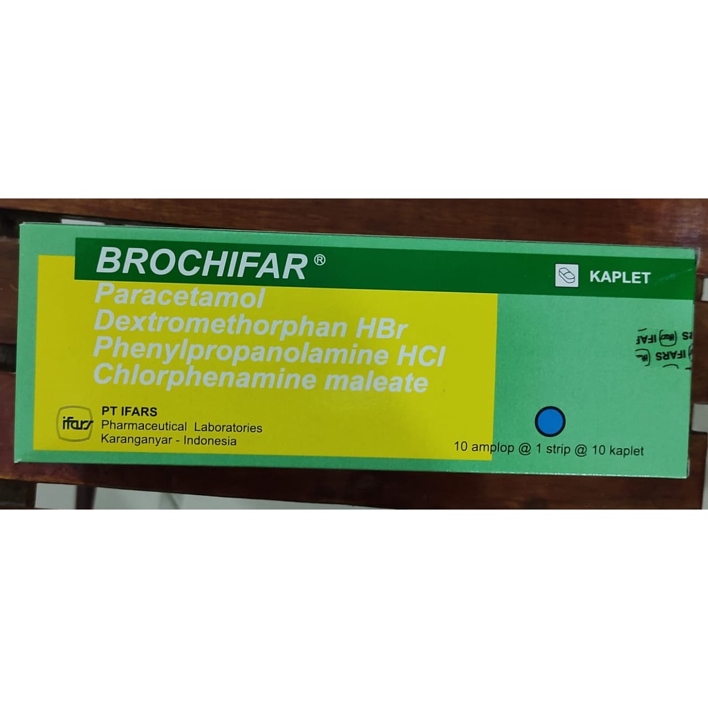 Bronchifar 100 Kaplet / Mengatasi Gejala Flu / Demam / Hidung Tersumbat / Batuk