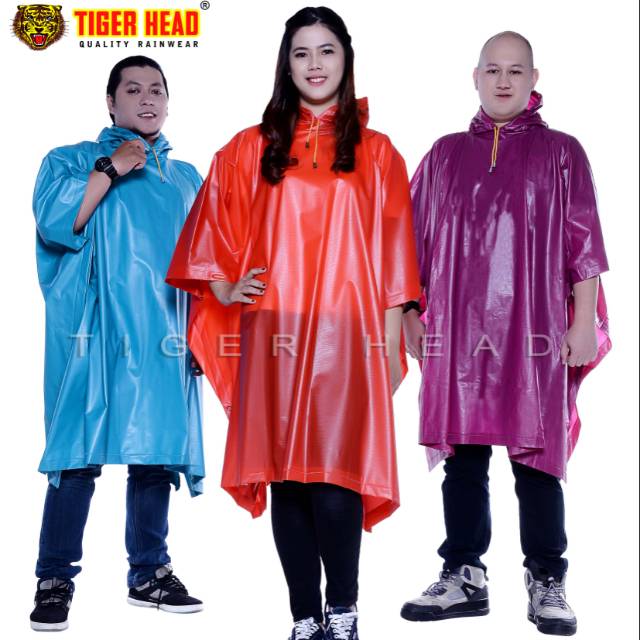 Jas Hujan Poncho Ponco Bigtop Tebal Tiger Head 68205 / Jas Hujan Tebal Murah / Jas Hujan Dewasa Pria