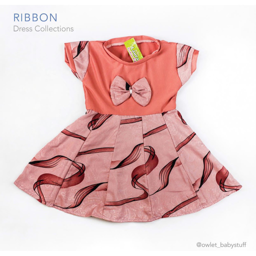 Owlet - setelan anak / dress anak murah / dress rempel sabrina