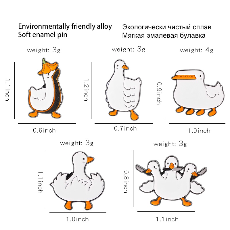 Bros Pin Enamel Bentuk Bebek Untuk Aksesoris Pakaian