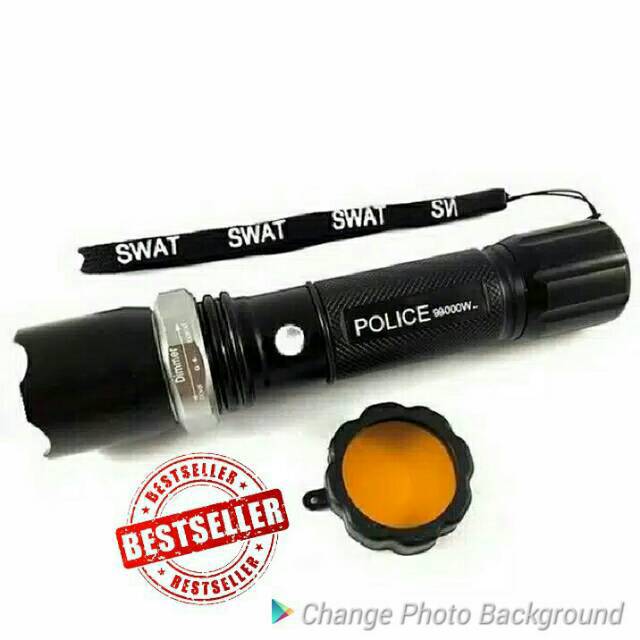 Paket Senter Swat Police Lalu Lintas Merk Vanstar Original Senter Parkir LALIN