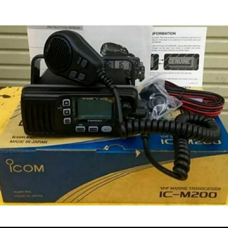 PAKET RIG MARINE ICOM M200 VHF PLUS ANTENA SKY MARINE