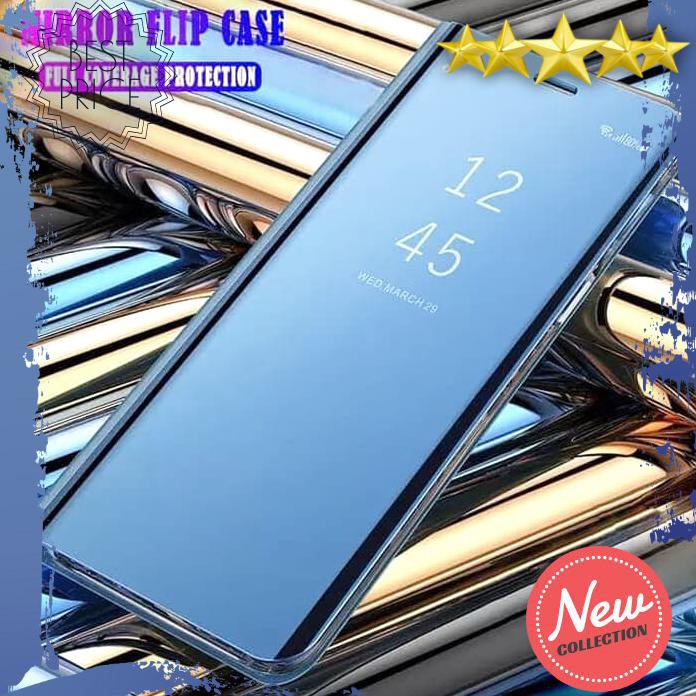CASING HP SAMSUNG S10 LITE 2020 FLIP CASE CLEAR VIEW STANDING COVER