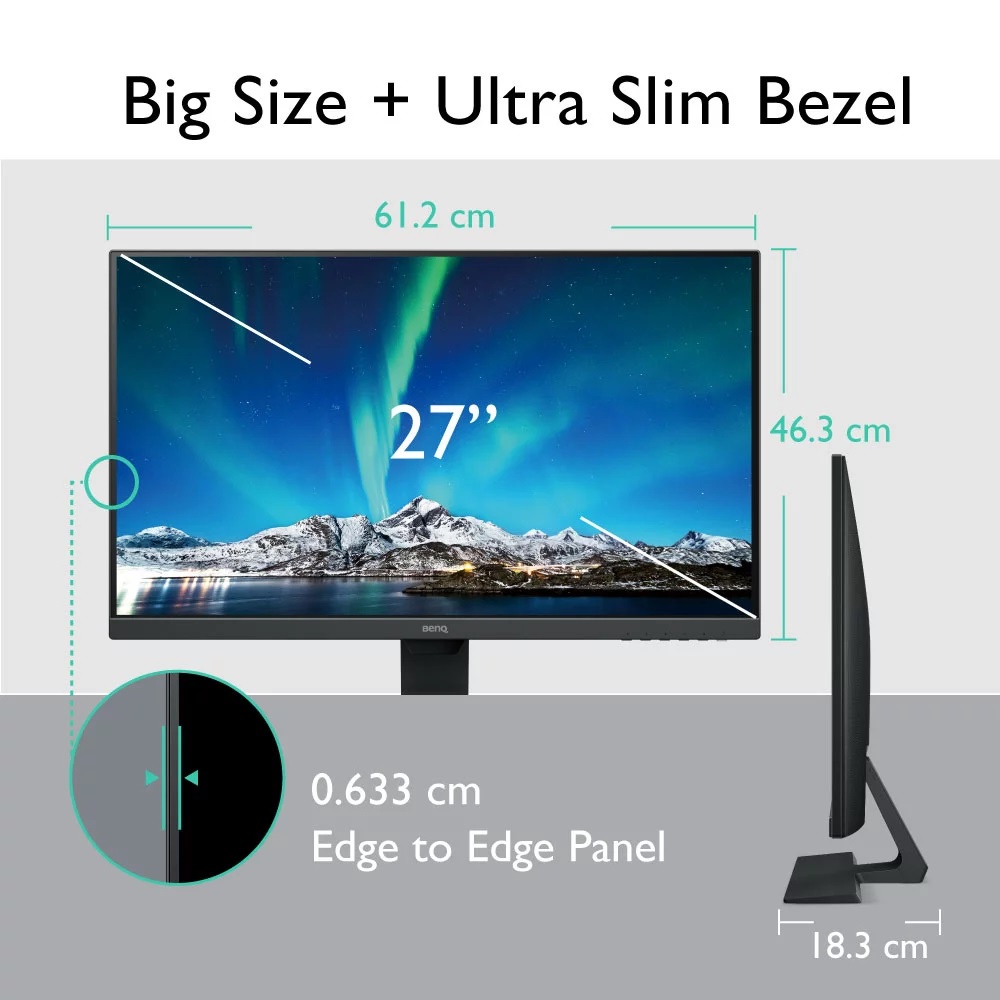 Monitor Led BENQ 27&quot; Inch GW2780 IPS FullHD 1080p - HDMI / VGA / DP