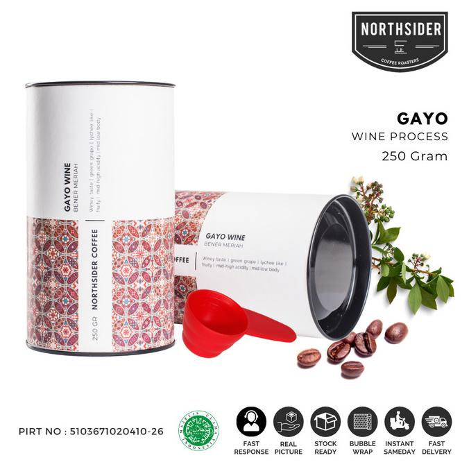 

BIJI KOPI ARABIKA GAYO WINE NATURAL - 250GR NORTHSIDER COFFEE -Diskon Besar