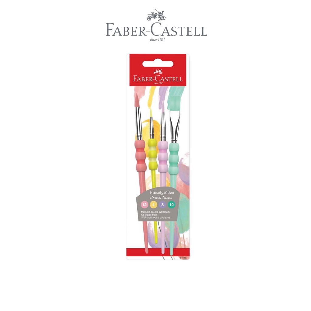 

Faber-Castell Grip Brush Kuas Set 4 Colours