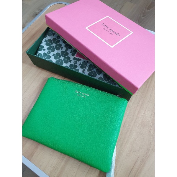 Kate Spade Green Wallet/Pouch/Purse/Dompet/Wristlet