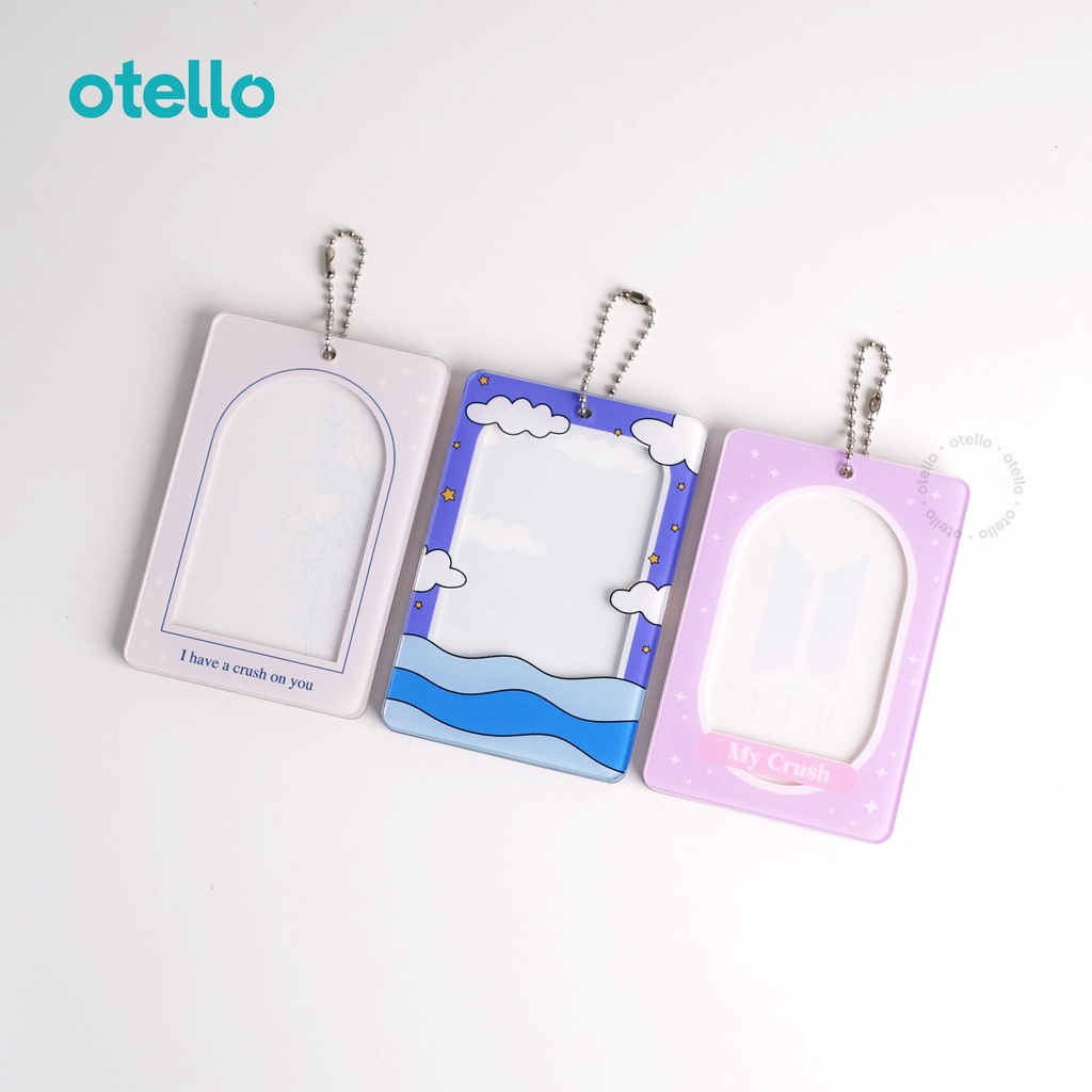 Otello Photocard Holder Acrylic Tempat PC Akrilik Frame Kpop Idol Card Holder Foto Custom UV Print Design