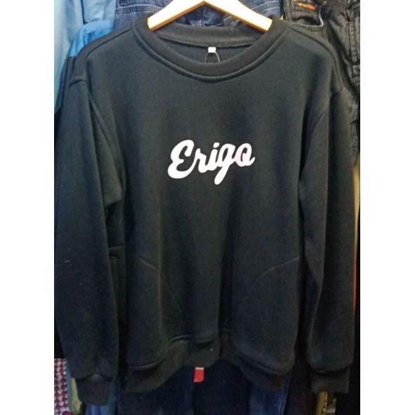 sweater Crewneck ERIGO ORI tebal adem