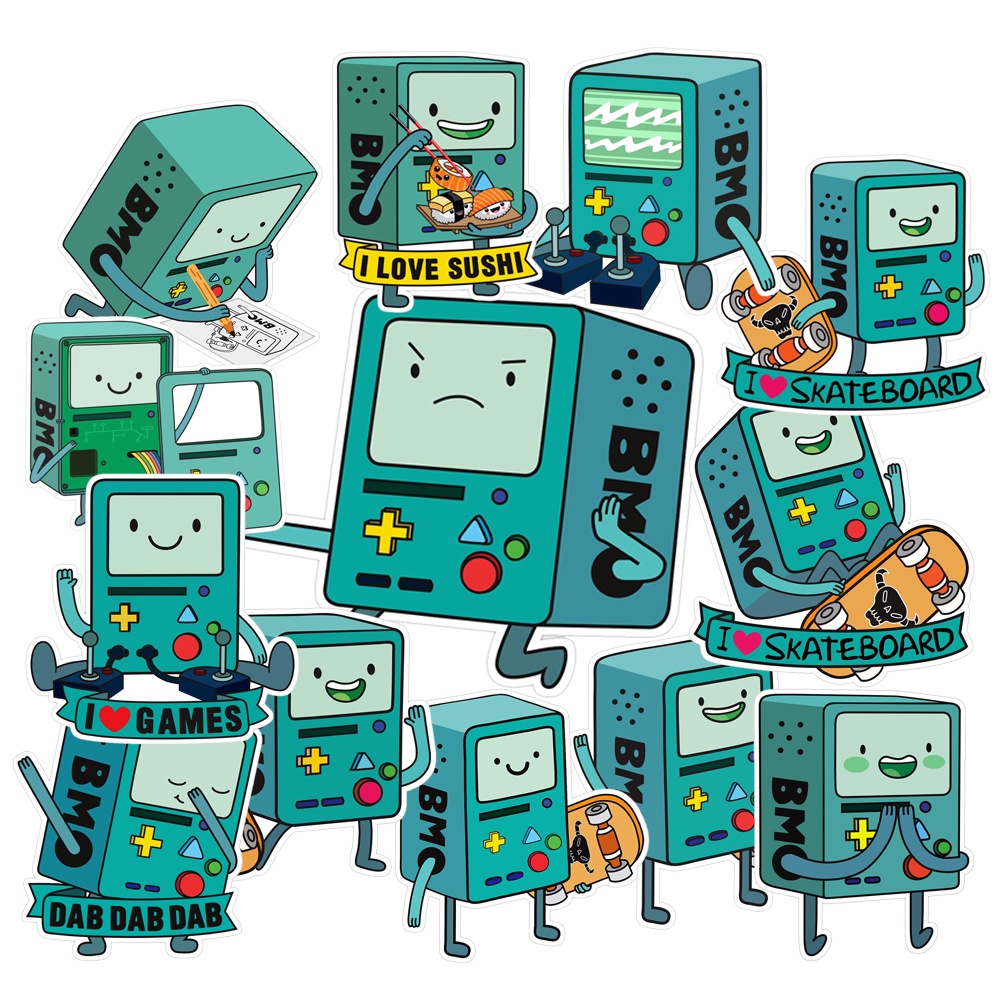 

20 PCS STICKER BMO Adventure Timer / Sticker Murah / Sticker Tumblr / Sticker HP / Sticker Aesthetic