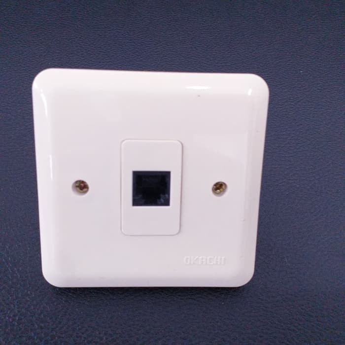 Stop kontak IB Telp Model Broco/Outlet Telp OKACHI OK