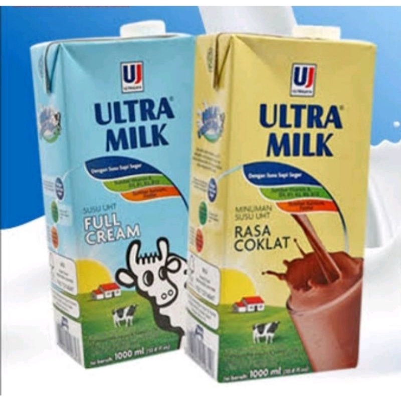 PROMO susu cair uht ultra milk 1L /1 liter /1000ml