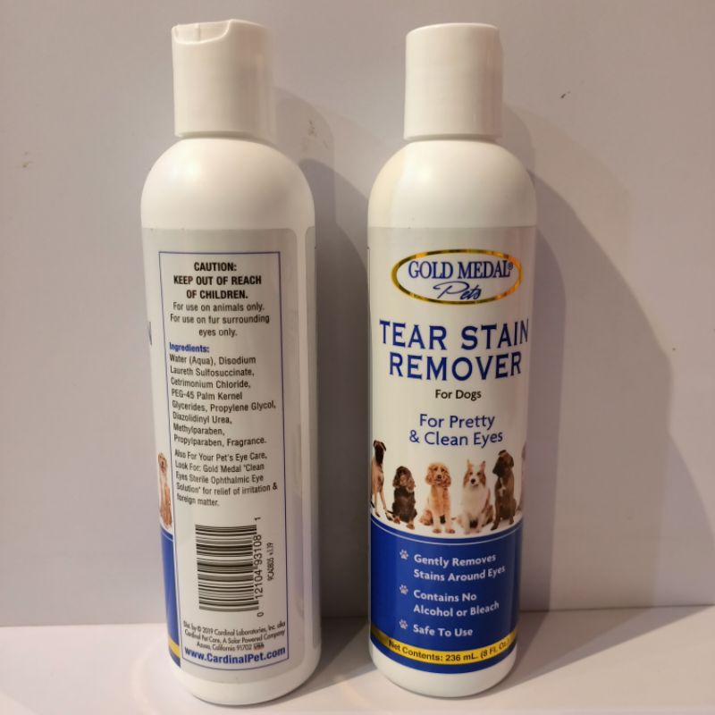 Gold Medal Pets Tear Stain Remover For Dogs 236ml / For Pretty &amp; Clean Eyes