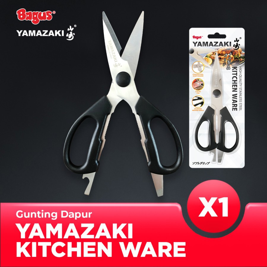 Bagus Yamazaki Kitchenware Gunting Dapur Stainless Steel W-22561