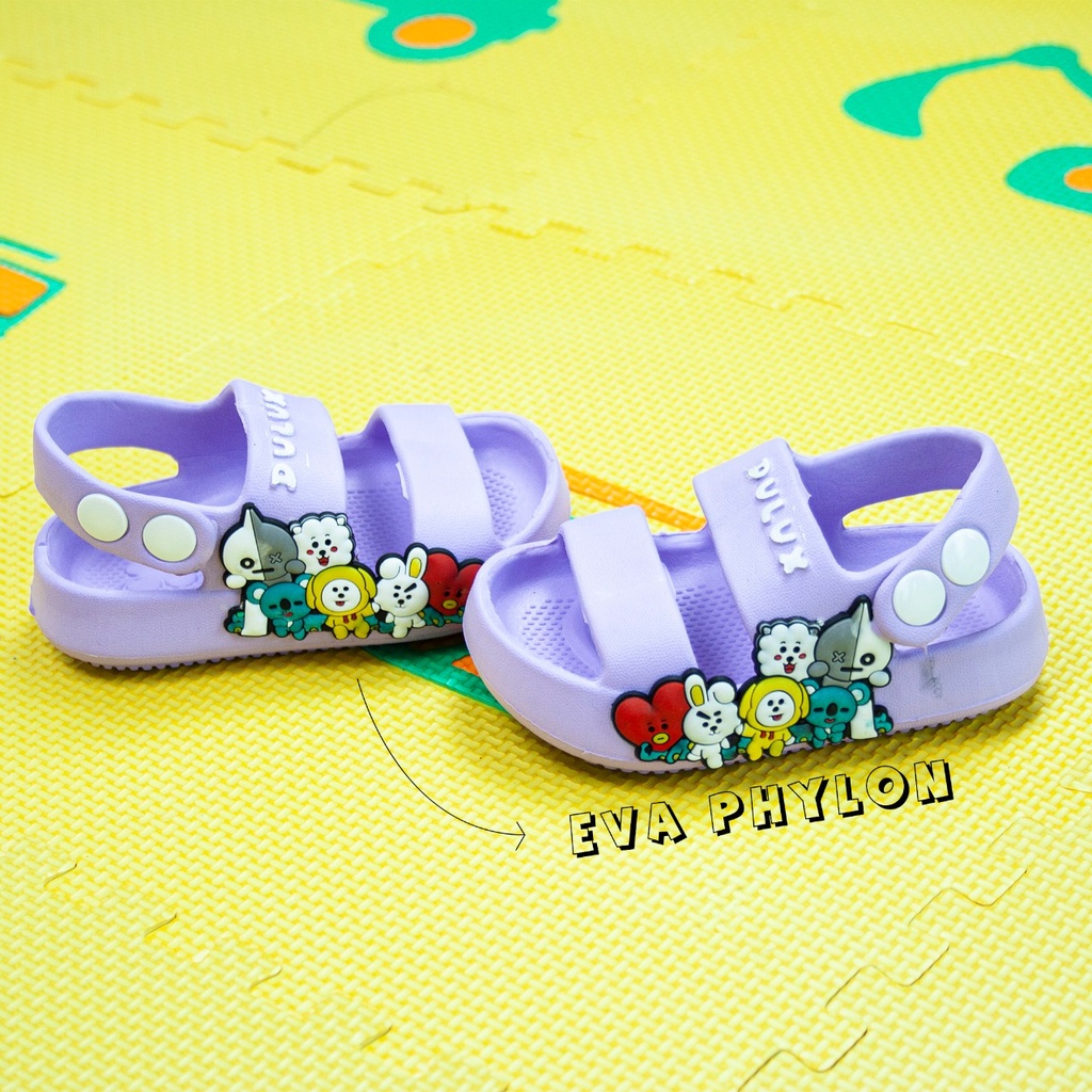 Sandal Let Gunung Anak Perempuan Motif Karakter BT21 (20-25) - 391E