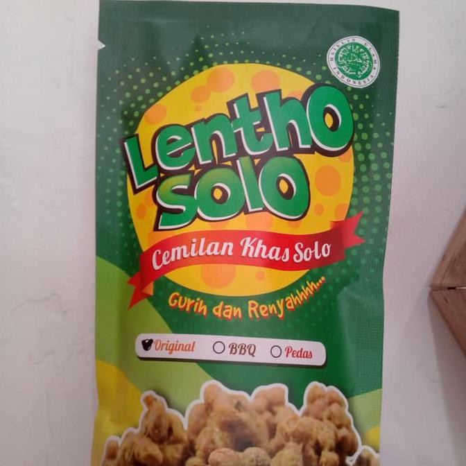 

Piscoklegit_ Lentho Solo Cemilan Kacang Tanah 95Gr Original Bbq Pedas Khas Solo