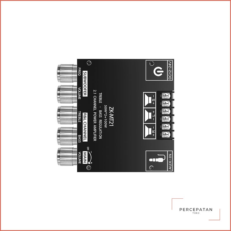 【ZK-MT21】 2.1 channel bluetooth modul penguat daya digital daya tinggi 50W * 2 + 100W nada tinggi dan rendah super subwoofer