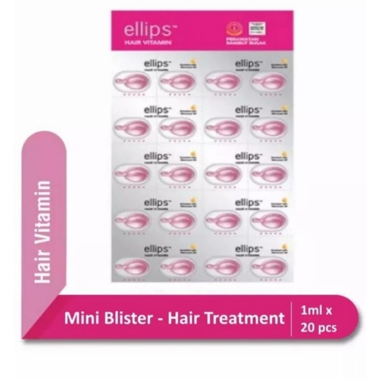 ✿ELYSABETHME✿ ELLIPS hair vitamin RAMBUT Mini blister pelindung rambut sebelum catok anti bercabang kering