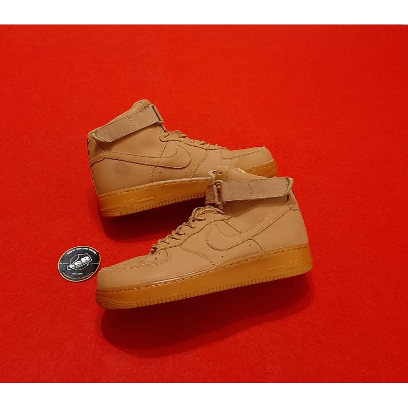 SEPATU NIKE AIR FORCE 1 HIGH 'FLAX' ORIGINAL SIZE. 41