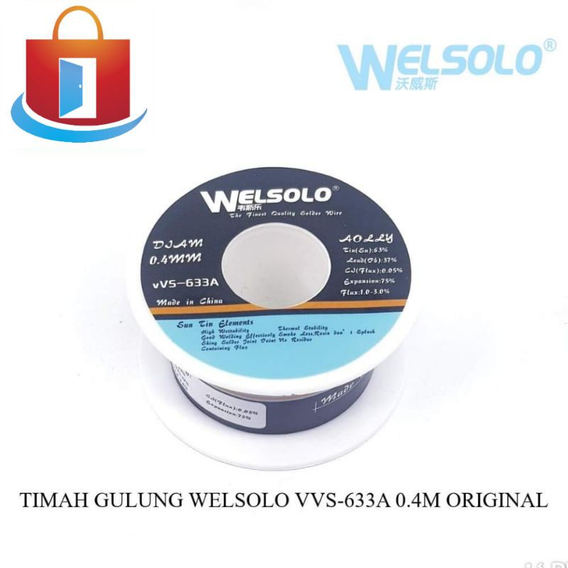 TIMAH GULUNG WELSOLO VVS-633A 0.4M ORIGINAL 70268