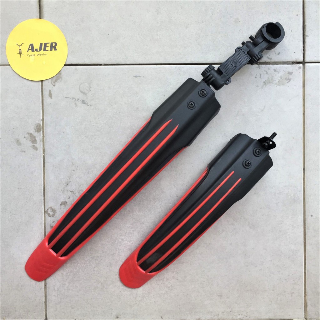 Spakbor Fender sepeda MTB Hybrid roadbike depan belakang mud guard bicycle model Jepit dan Baut