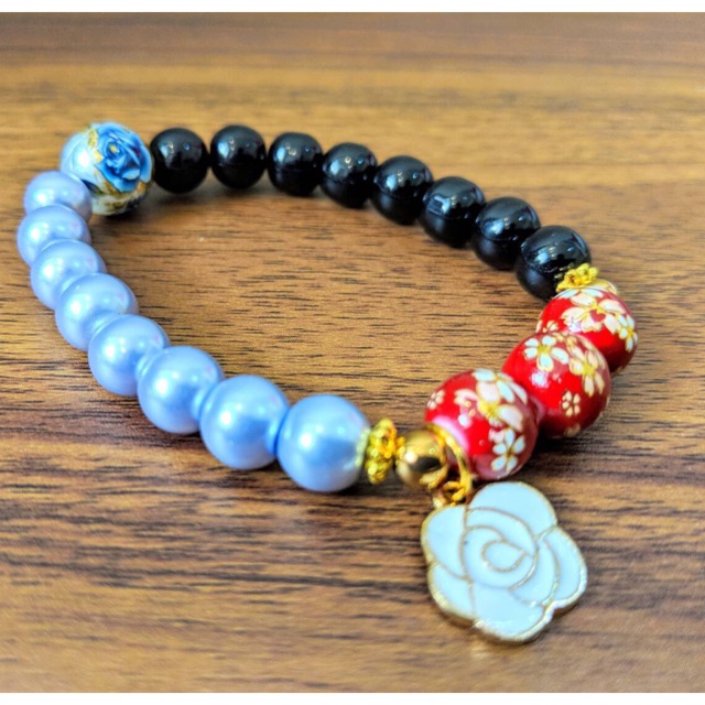 Gelang Tensha Beads Japan ‘RED SAKURA’