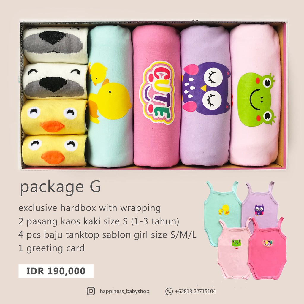 Hampers Bayi / Baby / Kado Lahiran / Kado Bayi / Paket Newborn happiness babyshop (0-12 bulan)-Hampers G