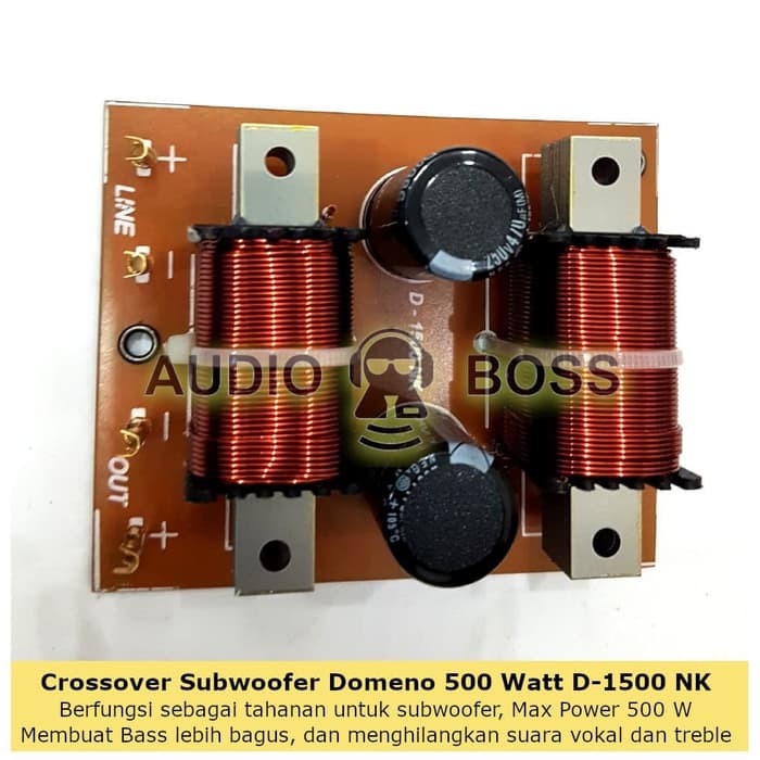 Super Sale Crossover Pasif Subwoofer Domeno D 1500 Nk Max Power 500 Watt