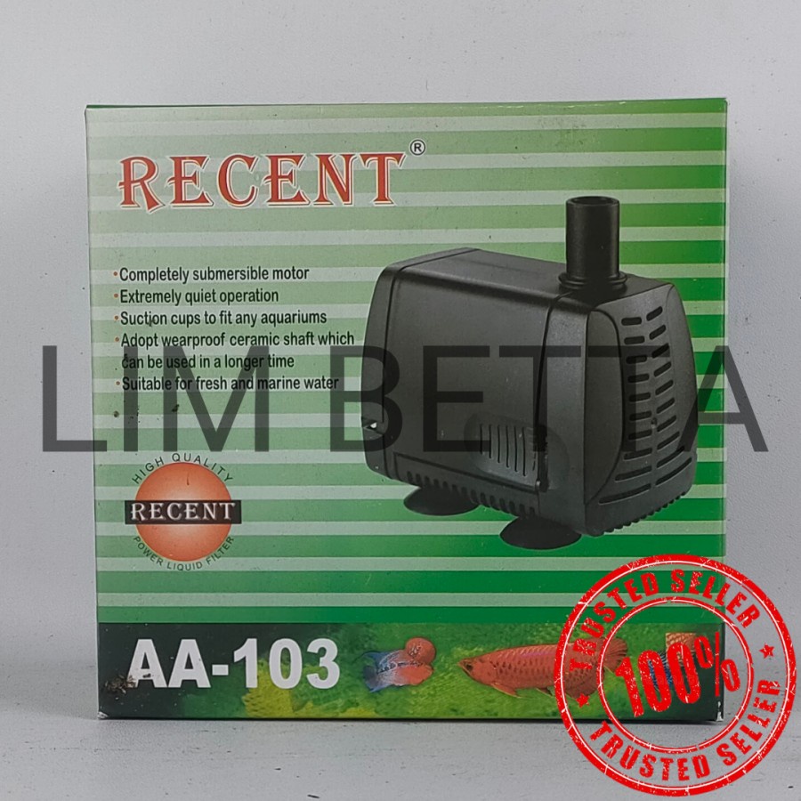 RECENT AA 103 / POWER HEAD AQUARIUM / MESIN POMPA AQUARIUM