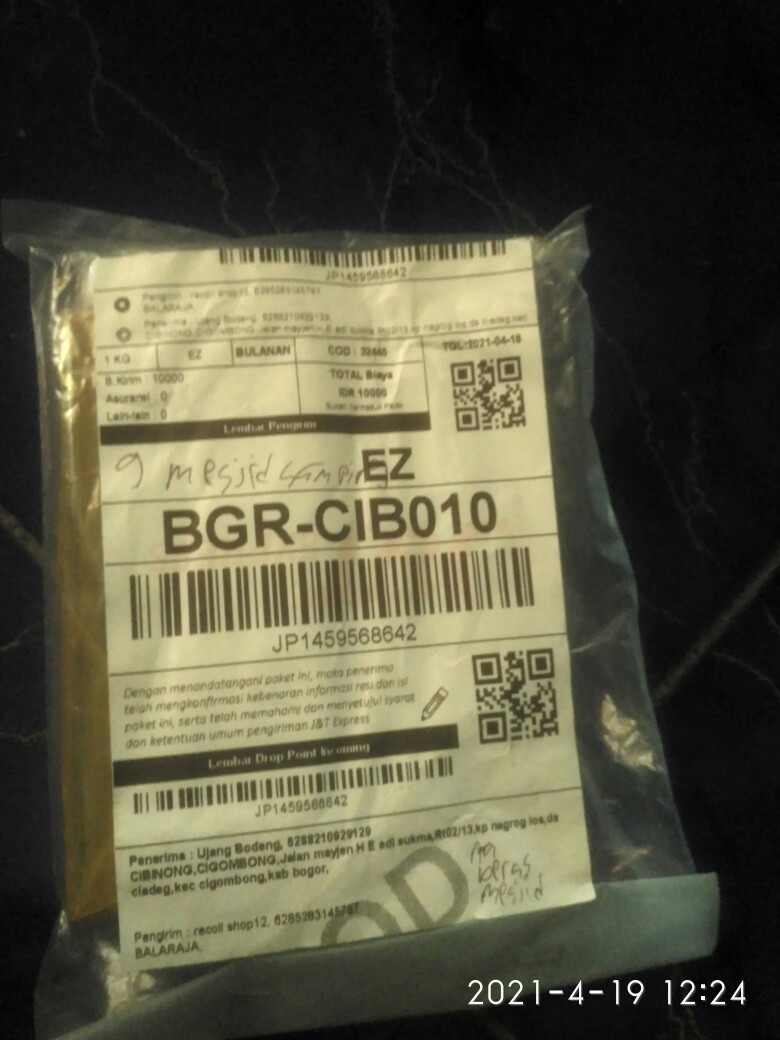 Recoil Baut M8x1.25  1.5d