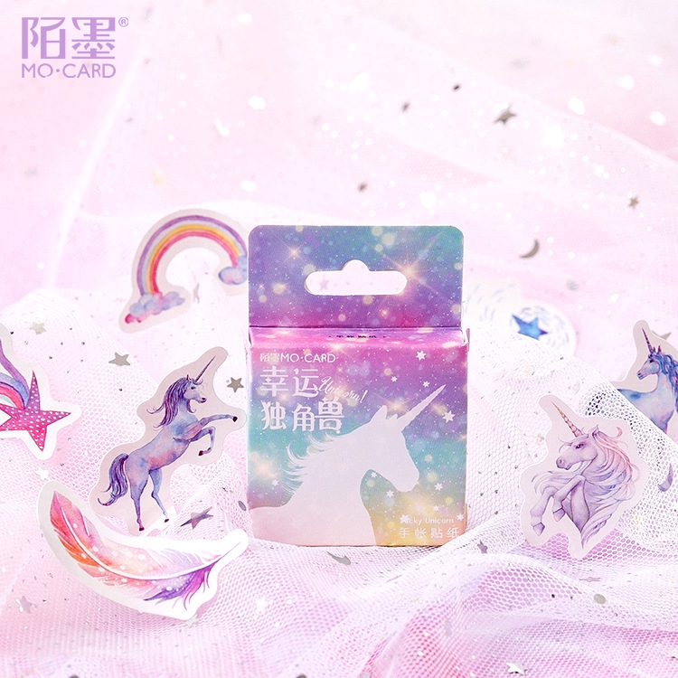 Winzige  46Pcs / Set Stiker Unicorn untuk Dekorasi-2