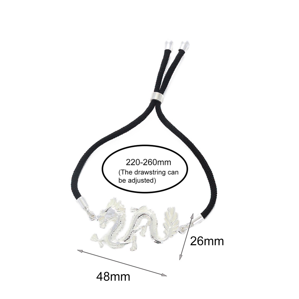Hu Hu Hu Hu Hu Alat Bantu Pasang Kacamata♡ Handmade Gelang Tali Liontin Bunga Mawar Naga Glow in the Dark Buatan Tangan Dapat Disesuaikan Untuk Unisex