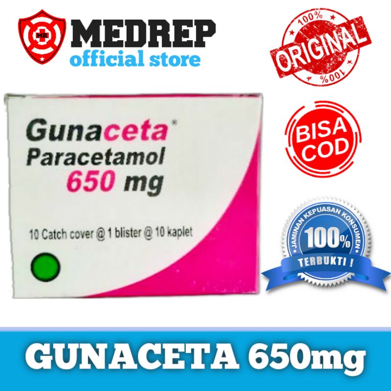 Gunaceta paracetamol 650 mg