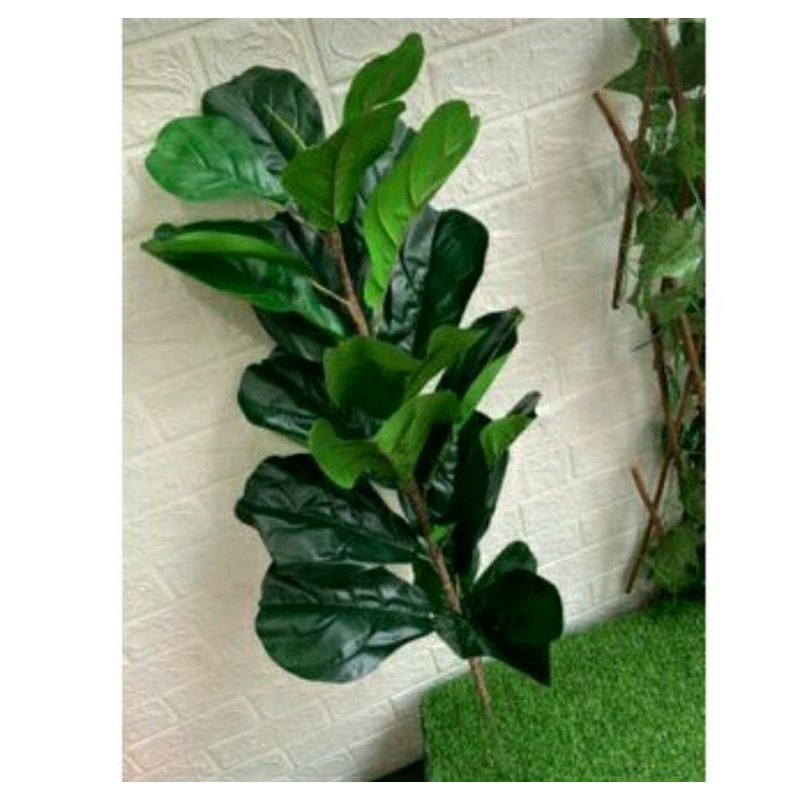 (100)POHON KETAPANG ARTIFICIAL-DAUN KETAPANG DEKOR- ANAMAN HIAS (PKB1)-POHON KETAPANG BIOLA/FIDDLE L