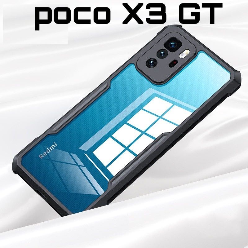 CASING COVER Case Poco X3 GT Shockproof Transparant Hard Back Soft Slim Cover Anti Crack -(SP)