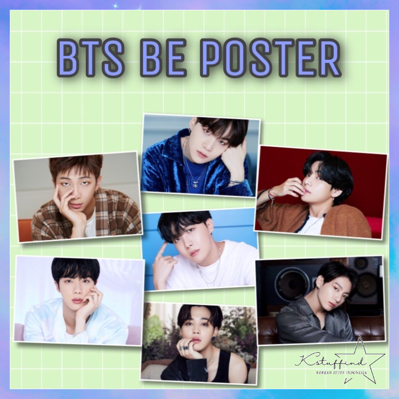 [kstuffind] BTS BE POSTER MEMBER MURAH POSTER BTS RM JIN SUGA JHOPE JIMIN TAEHYUNG JUNGKOOK