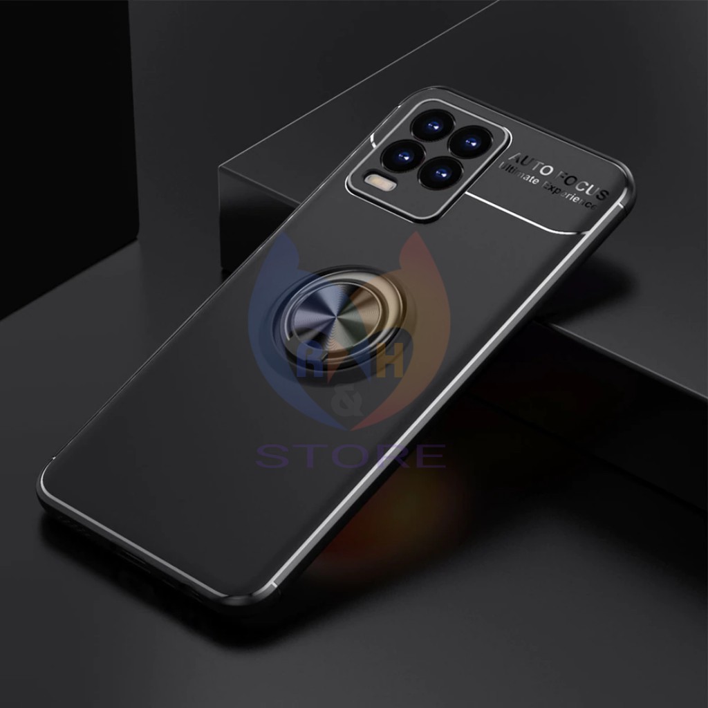 Case Realme 8 Pro Autofocus Invisible iRing Magnet TPU Silicon Softcase 360 Rotation