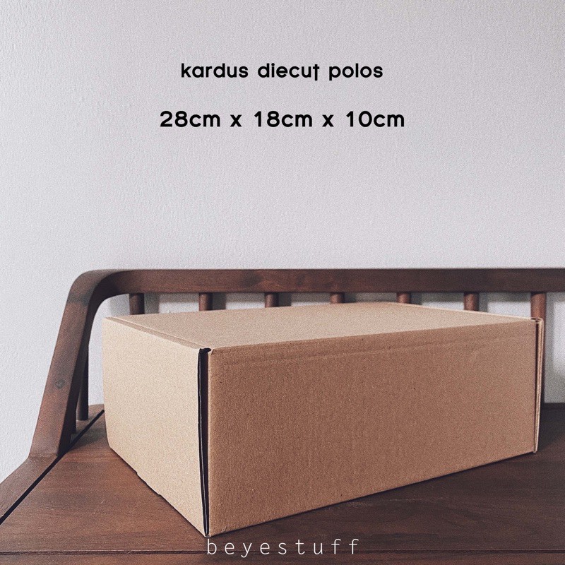 

Kardus Packing Diecut Polos / Die Cut Box Sepatu Wanita 28x18x10