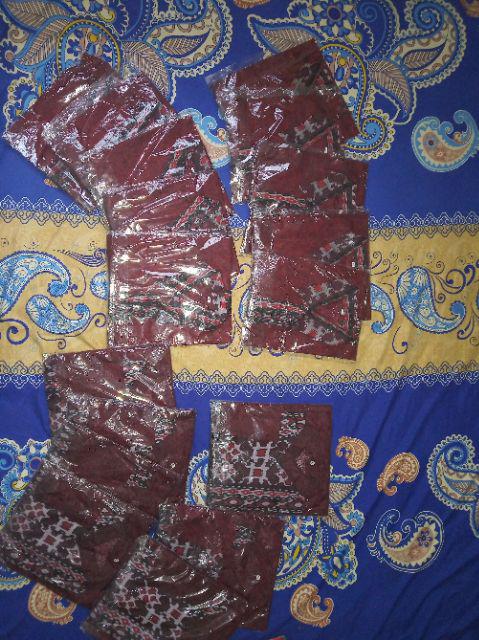 Batik Couple Keluarga Sarimbit Blouse Gamis Mega Mendung Super Jumbo