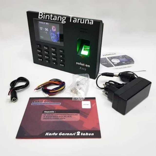 Mesin Absen Fingerprint Solution X 105 Mesin Absen Solution X 105 Garansi Resmi 2 tahun