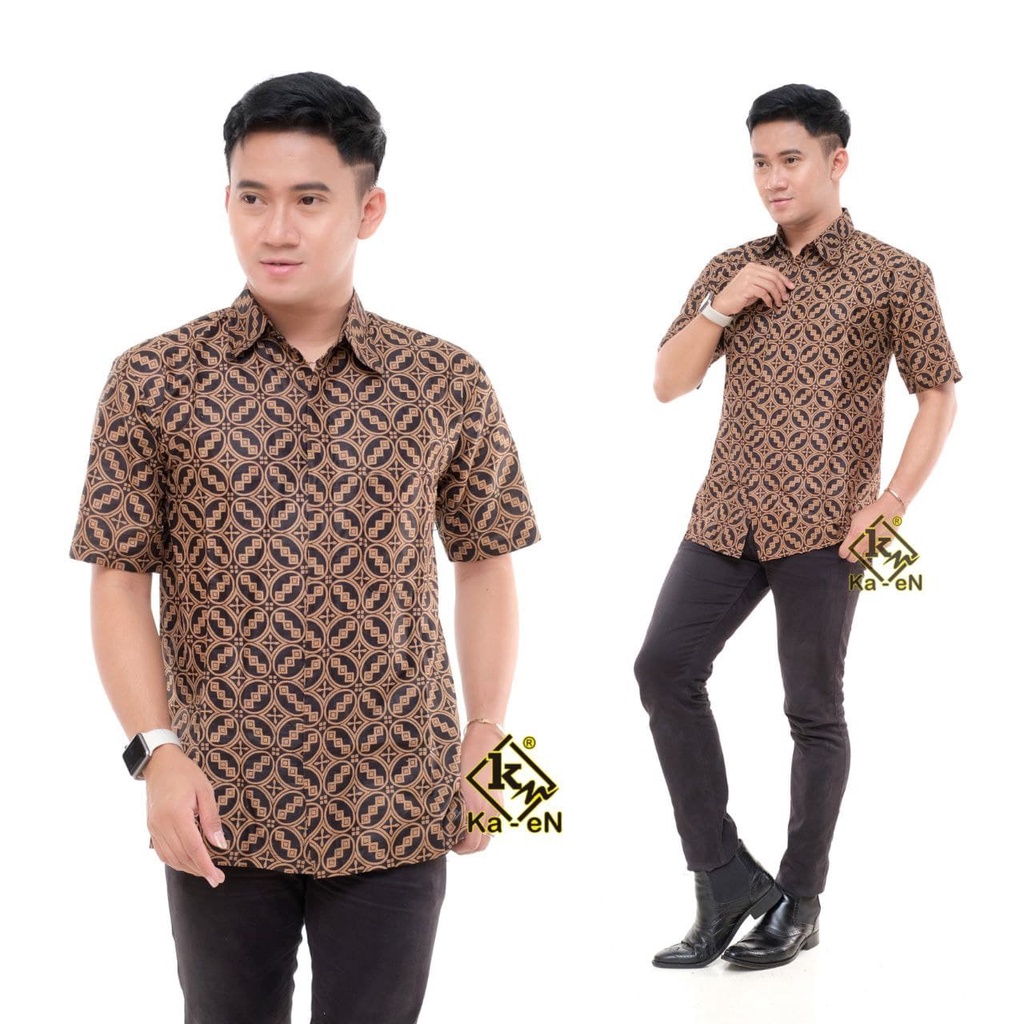 Pakaian Batik Formal Kasual Pria Keren Premium / Baju Batik Seragaman Resepsi Nikahan Pria Kekinian-G