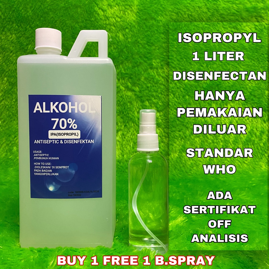 Jual Alkohol Isopropyl Liter Isopropyl Alkohol Liter Indonesia Shopee Indonesia