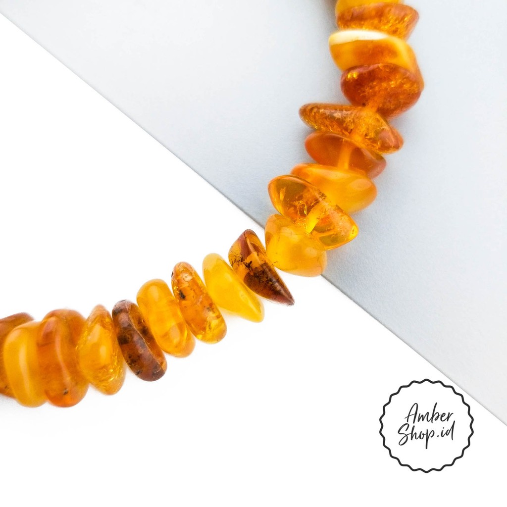 Gelang amber dewasa elastis ASD19 - Amber Shop