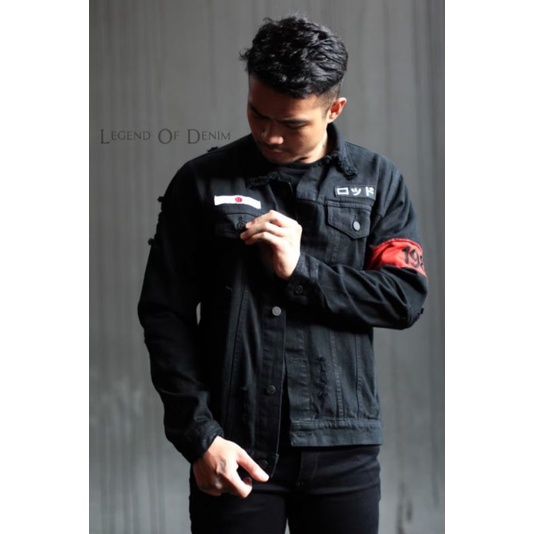 Jaket Jeans JAPANESE washing Ripped Premium