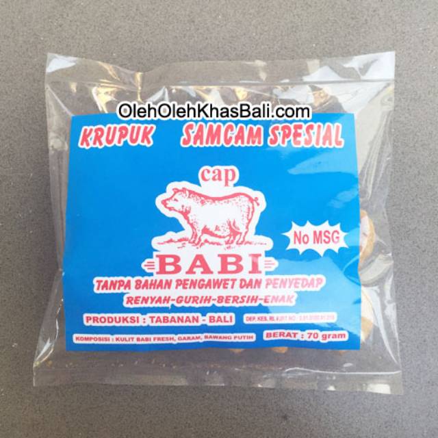 

Krupuk Babi Cap Babi Tanpa Bahan Pengawet dan Penyedap