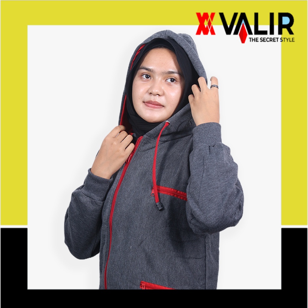 Jaket Hoodie Cewek Valir Annabel jaket hoodie