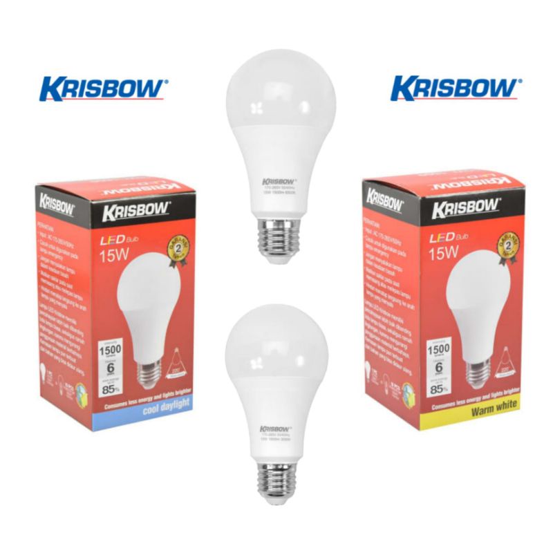 LAMPU BOHLAM LED 15 WATT KRISBOW / KRISBOW BULB LED / BOHLAM MURAH