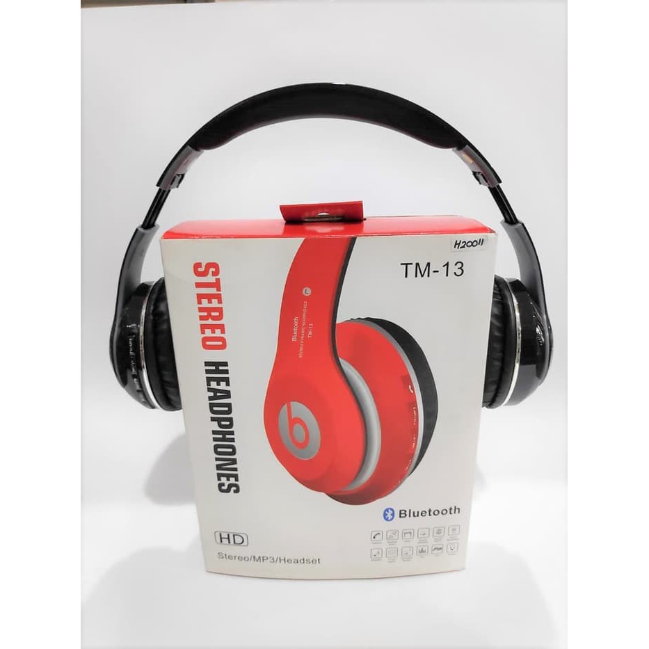 Headphone Wireless Bluetooth Beats TM 13 - Hitam