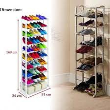 Amazing Shoes Rack Rak Sepatu Rakit 10 Susun Non Cover Rak Jilbab Rak 10 Tingkat Amazing Rak Sepatu 
